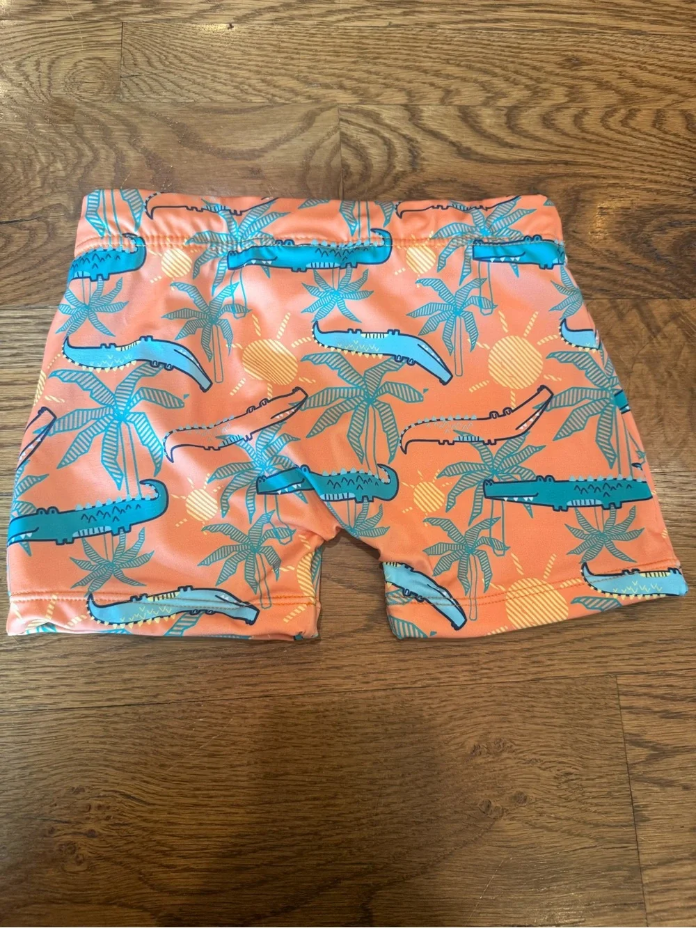 NWT. Tip Top. Boys 3 Piece Swim Set. Navy with Crocodiles. Size 6